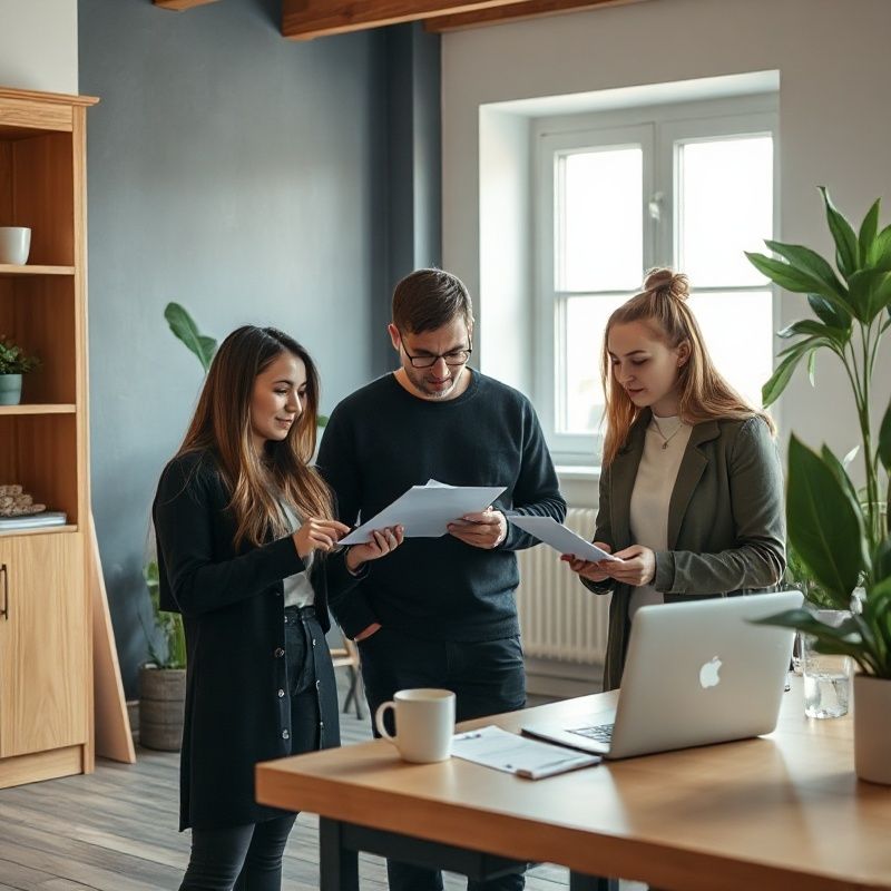 Das Studypartner-Team in einem Frankfurter Co-Working-Space
