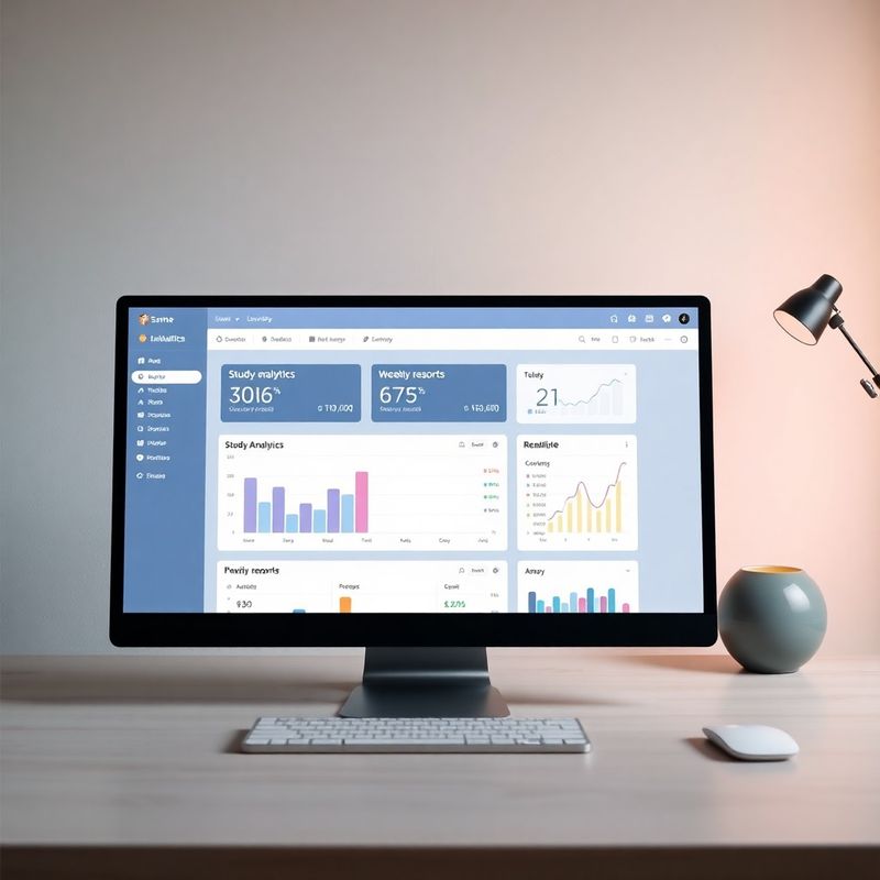 Studypartner Analytics-Dashboard mit Fortschrittsgrafiken